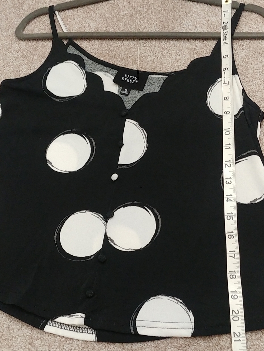 Fifty Street black polka dot crop top - Picture 11 of 11